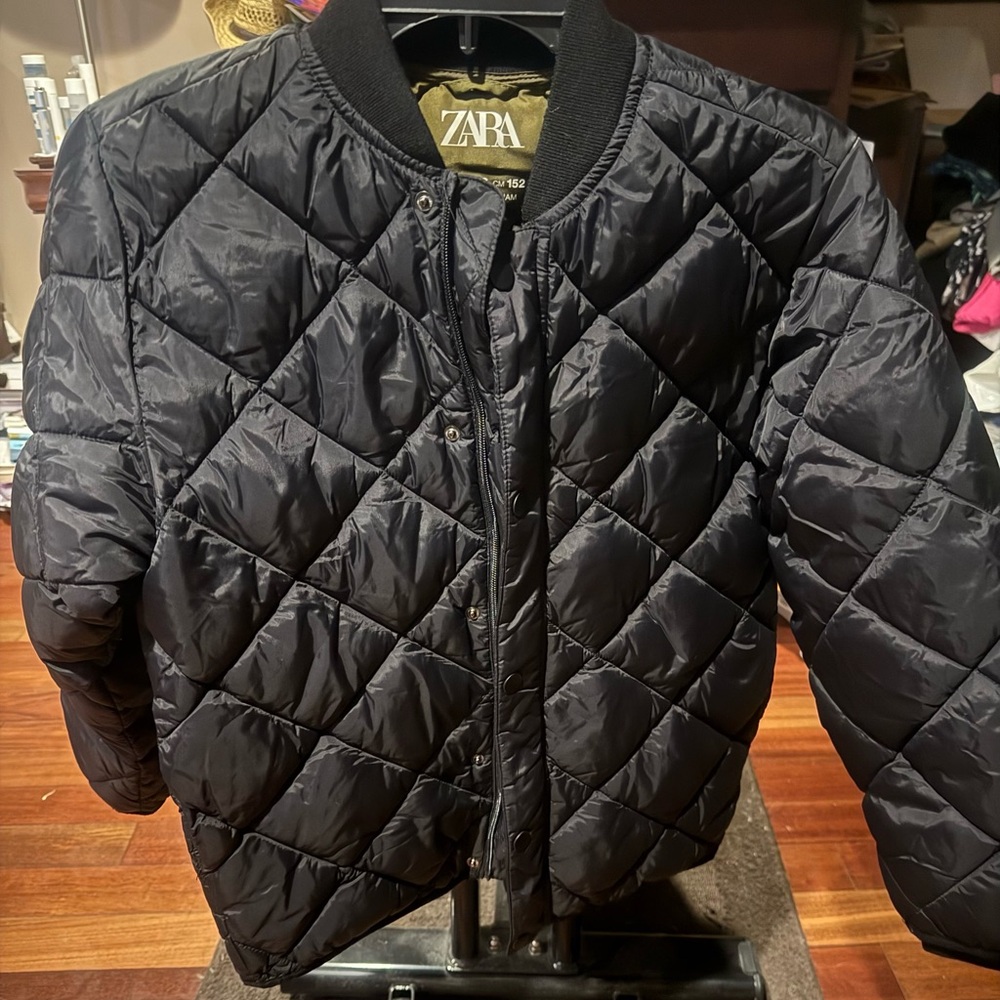 Zara kids’ Black Quilted Jacket